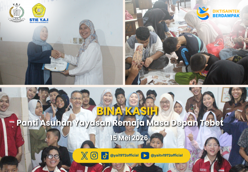 STIE Y.A.I Gelar Kegiatan Bina Kasih di Panti Asuhan Yayasan Remaja Masa Depan Tebet