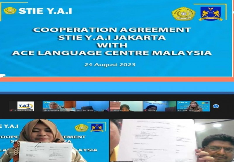 Cooperation Agreement STIE YAI Jakarta With Ace Language Centre Malaysia